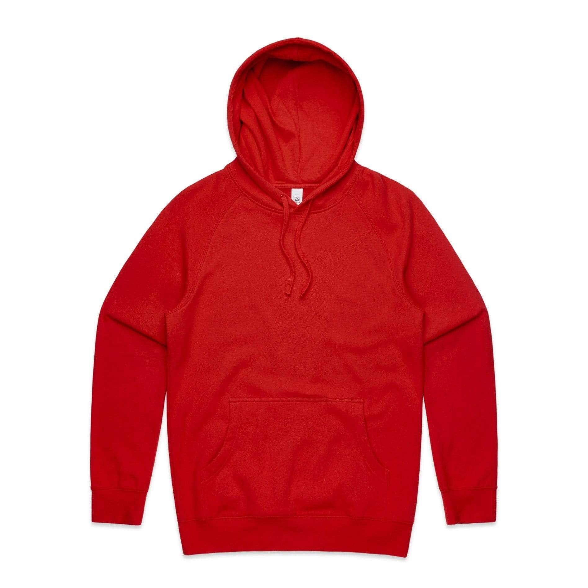 As Colour Men's supply hoodie 5101 (No Print No Sale) Casual Wear As Colour RED XSM 